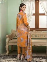 3pc Summar Lawn Suit (Lawn dupatta)
