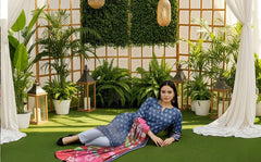 3pc Summar Lawn Suit (Shaffon dupatta)