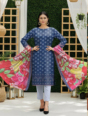 3pc Summar Lawn Suit (Shaffon dupatta)