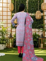 3pc Summar Lawn Suit (Organza dupatta)