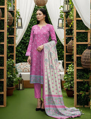 3pc Summar Lawn Suit (Bembar dupatta)