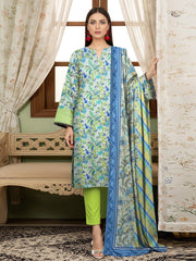 3pc Summar Lawn Suit (Embroidery dupatta)