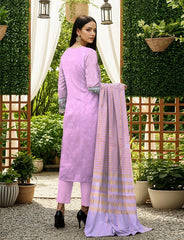 3pc Summar Lawn Suit (Organza dupatta)