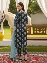 3pc Summar Lawn Suit (Organza dupatta)