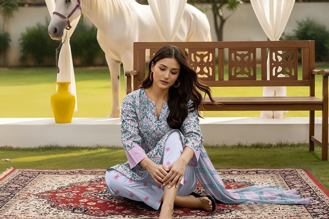 3pc Summar Lawn Suit (Lawn duppata)